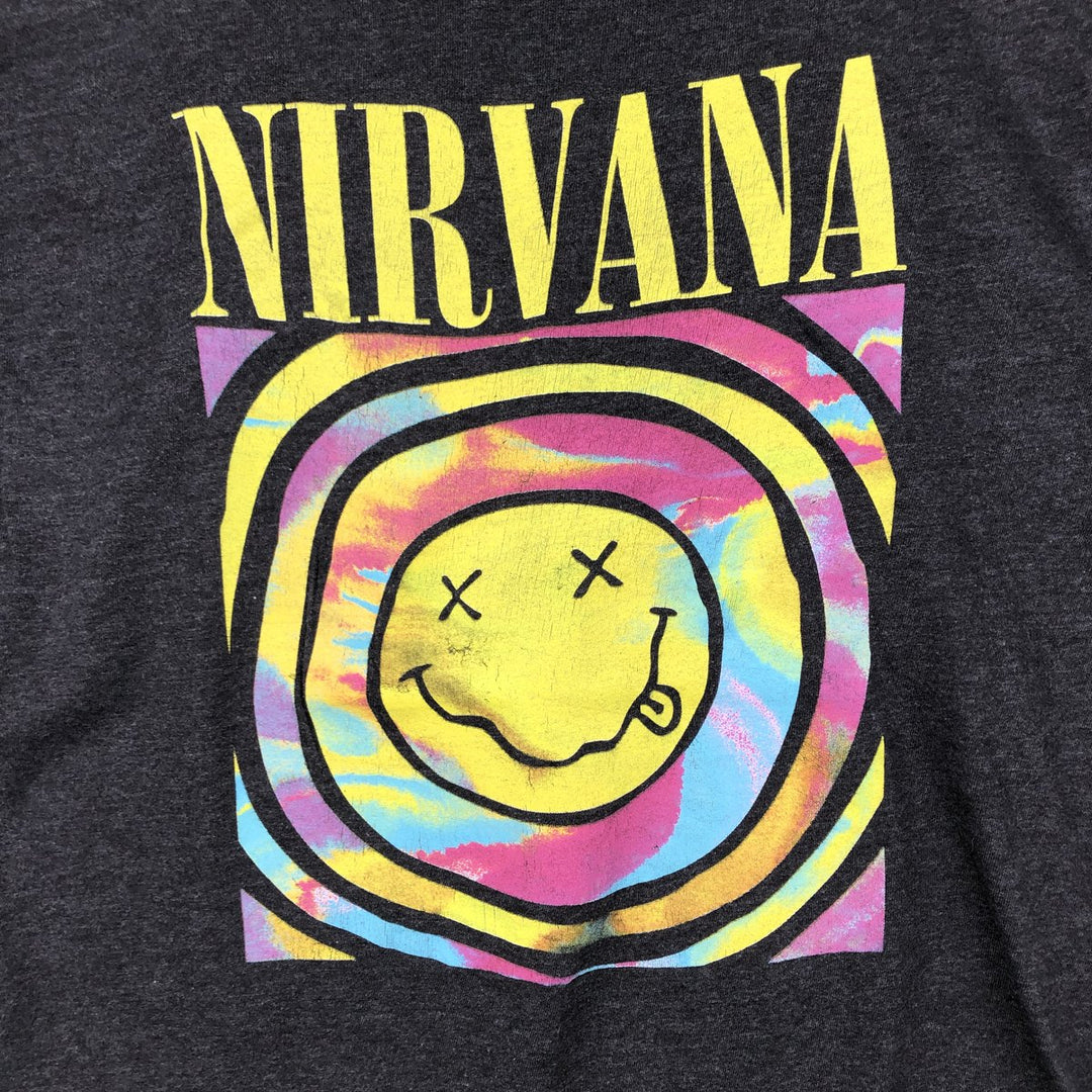 NIRVANA Nirvana Band T-shirt, Band T, Men's XL size unclear Charcoal Vintage Second Hand