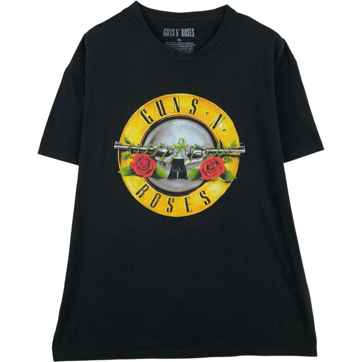 GUNS N' ROSES Guns N' Roses Band T-Shirt Band Tee Men's XL cotton black type Vintage Second Hand