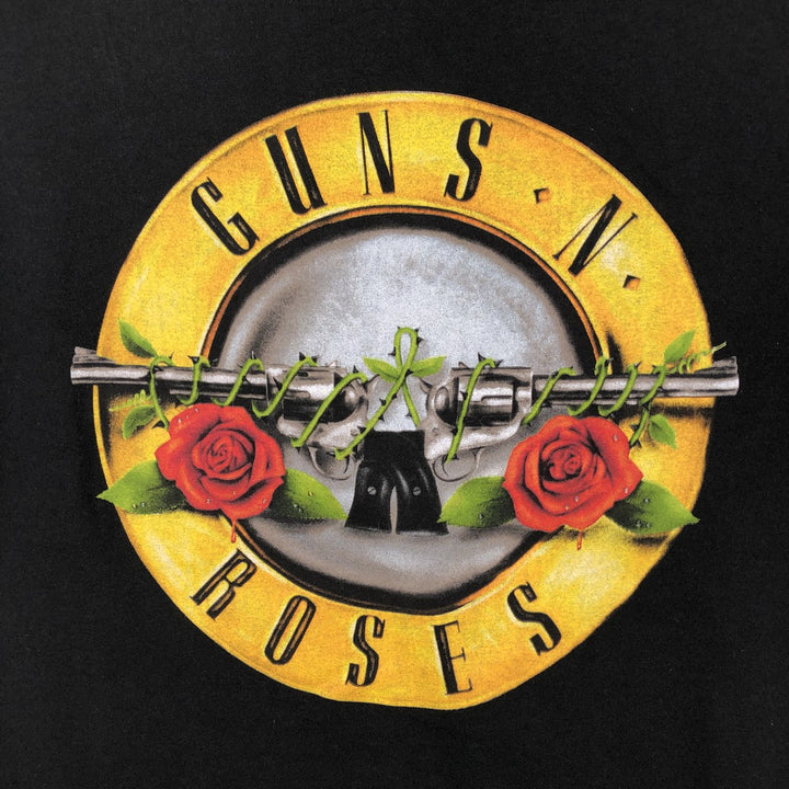 GUNS N' ROSES Guns N' Roses Band T-Shirt Band Tee Men's XL cotton black type Vintage Second Hand