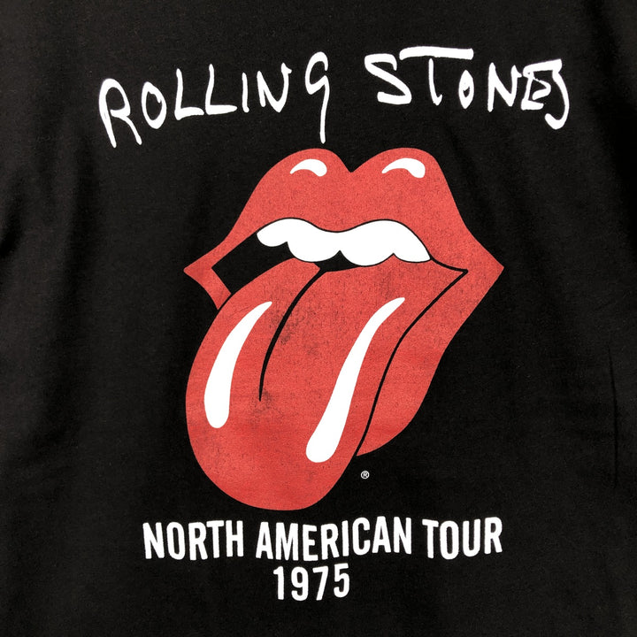 The Rolling Stones Band T-shirt, Men's M size cotton black type Vintage Second Hand
