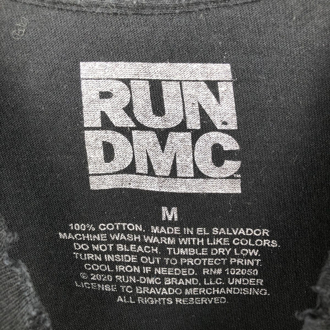 RUN DMC Rap T-shirt, Men's Size Medium cotton black type Vintage Second Hand
