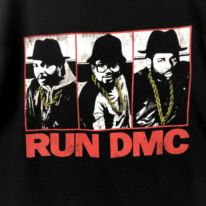 RUN DMC Rap T-shirt, Men's Size Medium cotton black type Vintage Second Hand