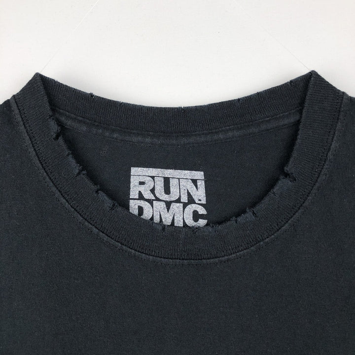 RUN DMC Rap T-shirt, Men's Size Medium cotton black type Vintage Second Hand
