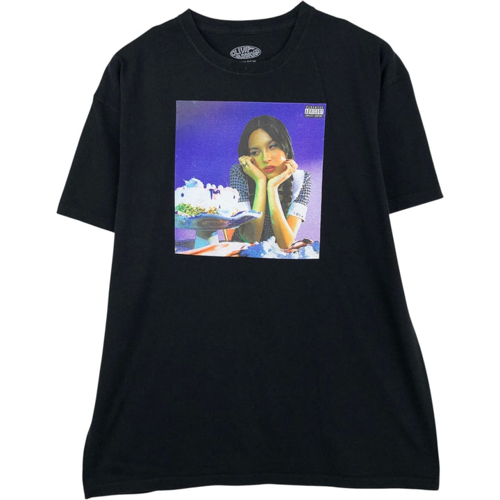 Olivia Rodrigo band t-shirt, men's size XL. cotton black type Vintage Second Hand