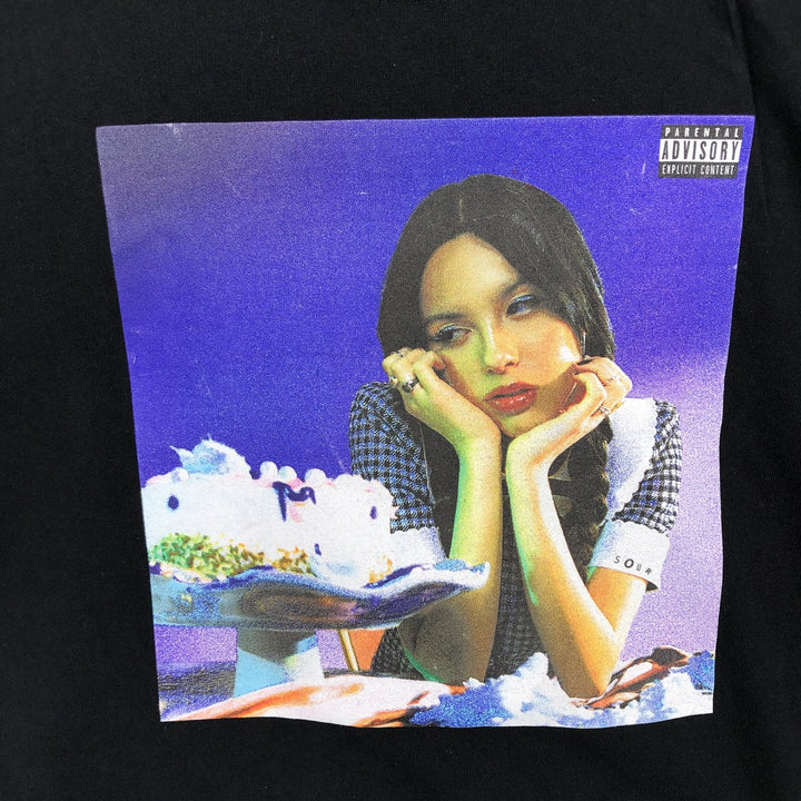 Olivia Rodrigo band t-shirt, men's size XL. cotton black type Vintage Second Hand