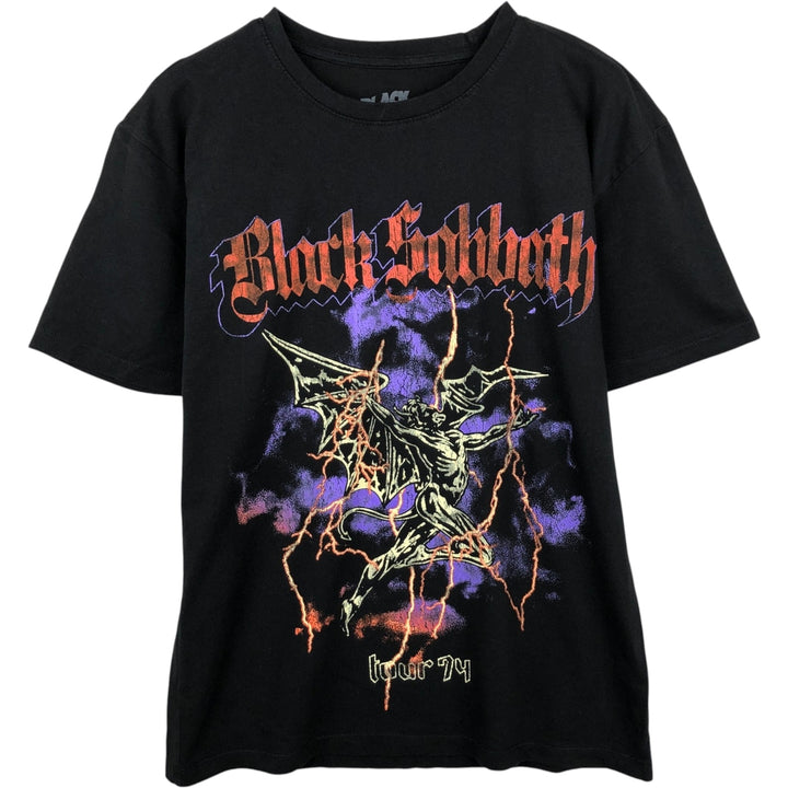 BLACK SABBATH Black Sabbath band T-shirt, band T, men's size S cotton black type Vintage Second Hand