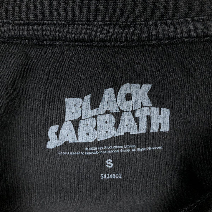 BLACK SABBATH Black Sabbath band T-shirt, band T, men's size S cotton black type Vintage Second Hand