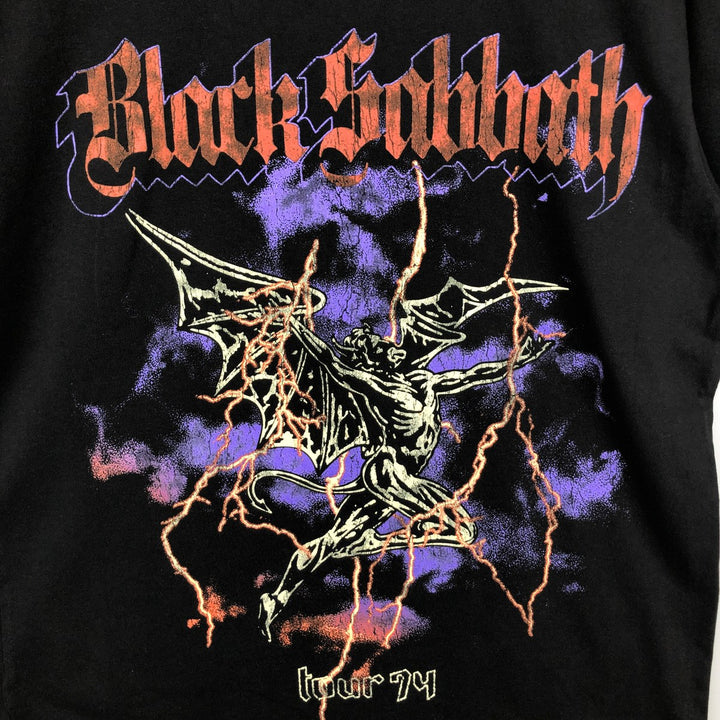 BLACK SABBATH Black Sabbath band T-shirt, band T, men's size S cotton black type Vintage Second Hand