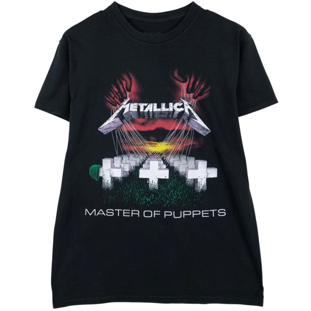 METALLICA Metallica Band T-shirt Band T Men's M size cotton black type Vintage Second Hand