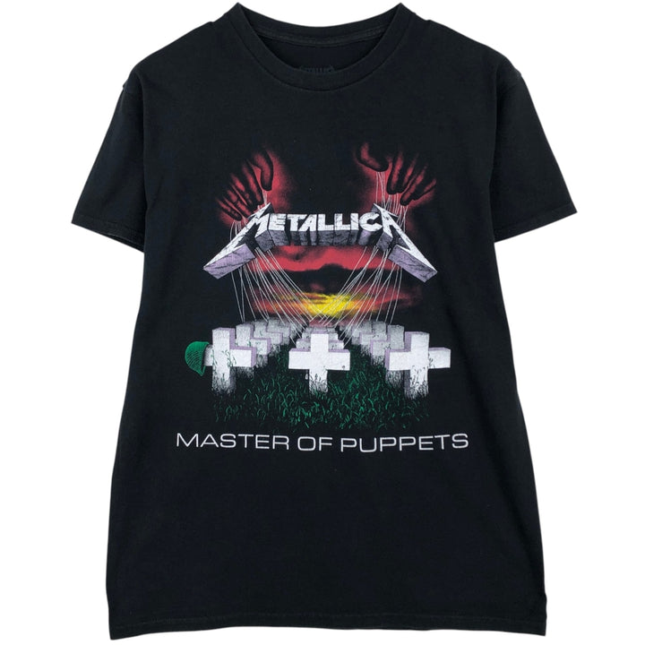METALLICA Metallica Band T-shirt Band T Men's M size cotton black type Vintage Second Hand