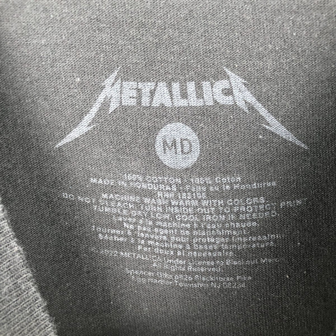 METALLICA Metallica Band T-shirt Band T Men's M size cotton black type Vintage Second Hand