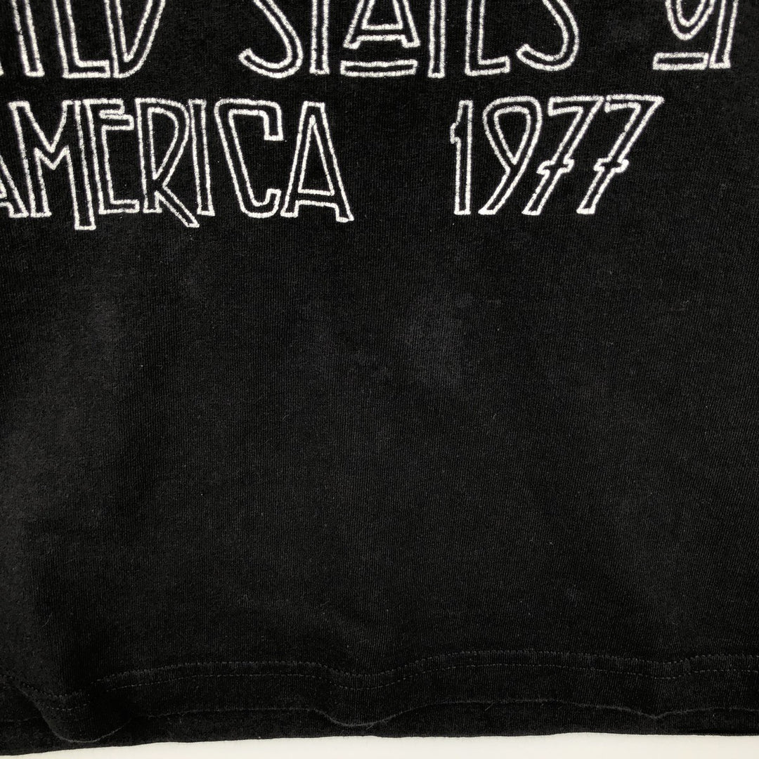 LED ZEPPELIN Led Zeppelin Band T-shirt Band T Men's M size cotton black type Vintage Second Hand