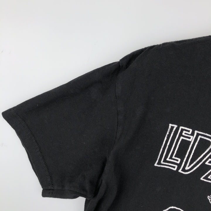 LED ZEPPELIN Led Zeppelin Band T-shirt Band T Men's M size cotton black type Vintage Second Hand