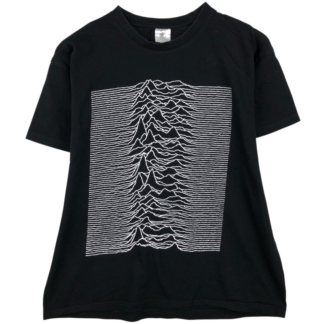 B&C JOY DIVISION Band T-shirt (Men's size M) cotton black type Vintage Second Hand