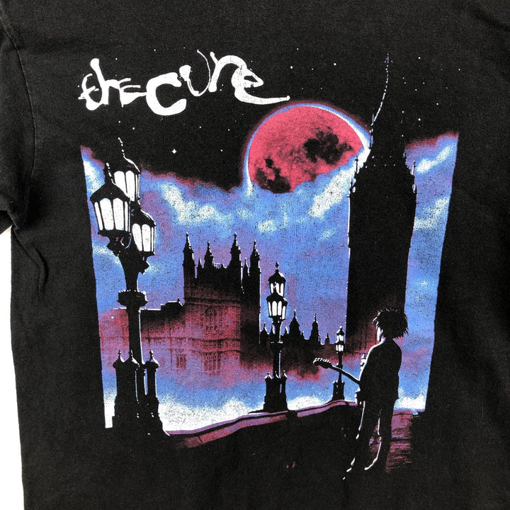 THE CURE Band T-shirt, Men's L size cotton black type Vintage Second Hand
