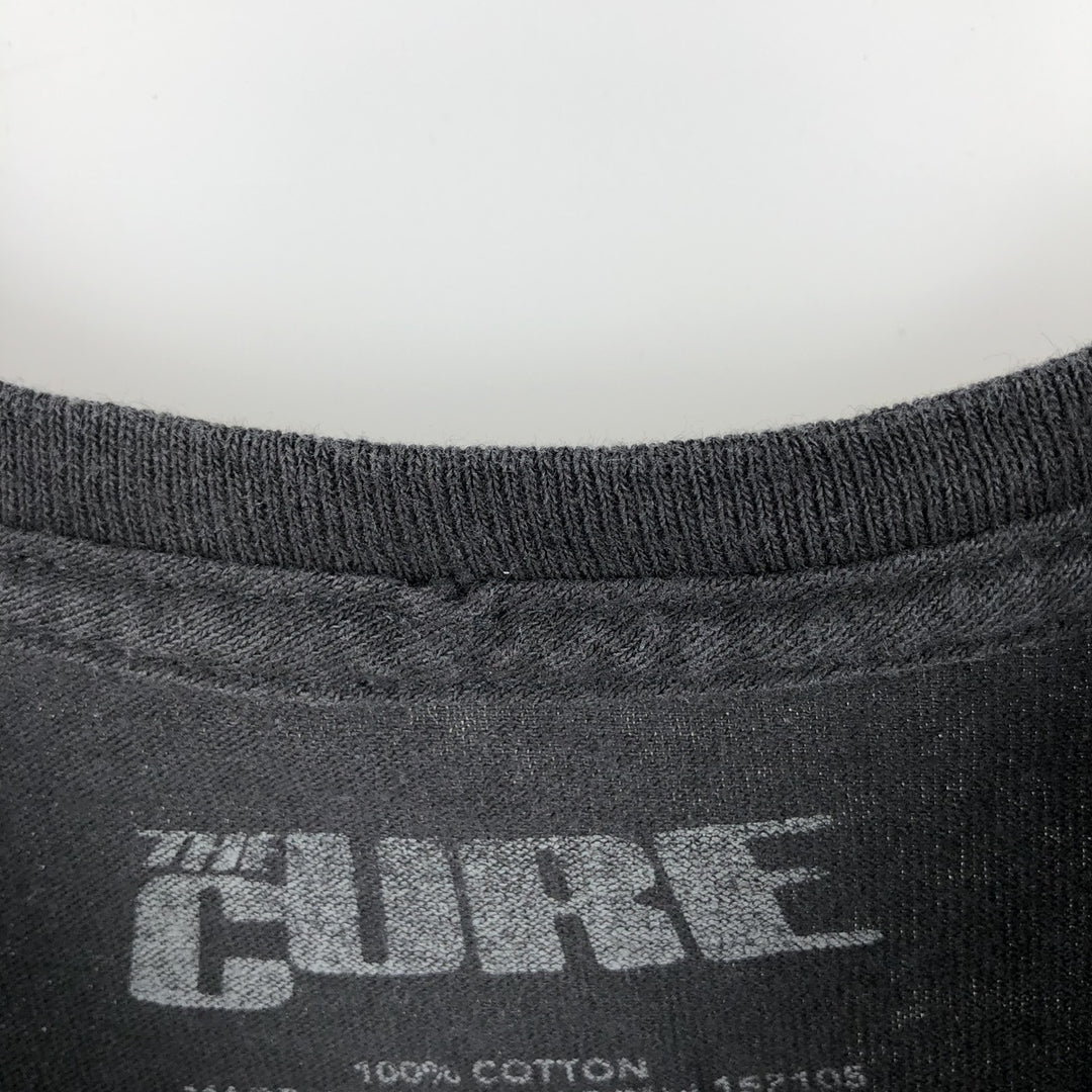 THE CURE Band T-shirt, Men's L size cotton black type Vintage Second Hand