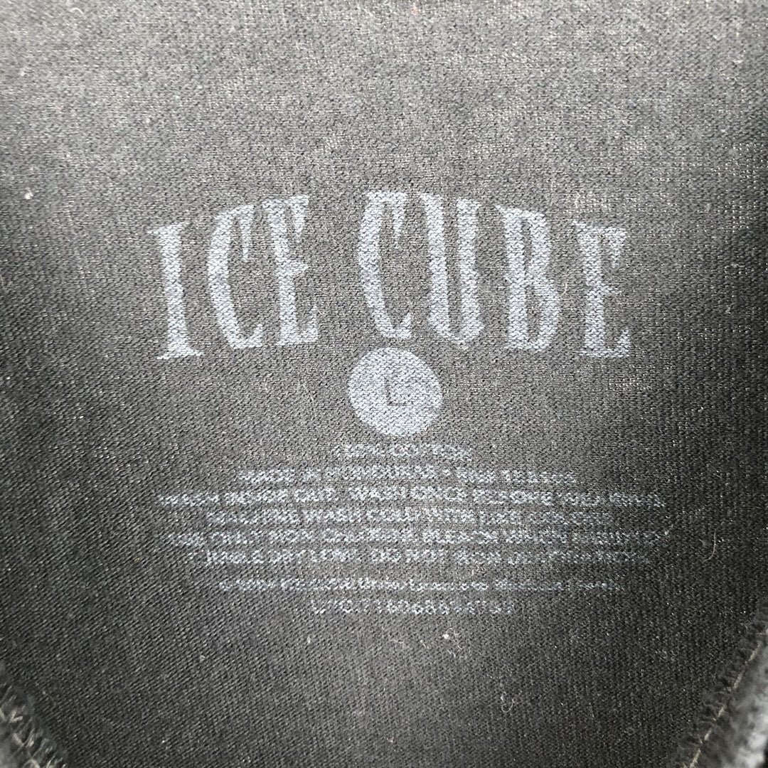 ICE CUBE Rap T-shirt, Men's L size cotton black type Vintage Second Hand