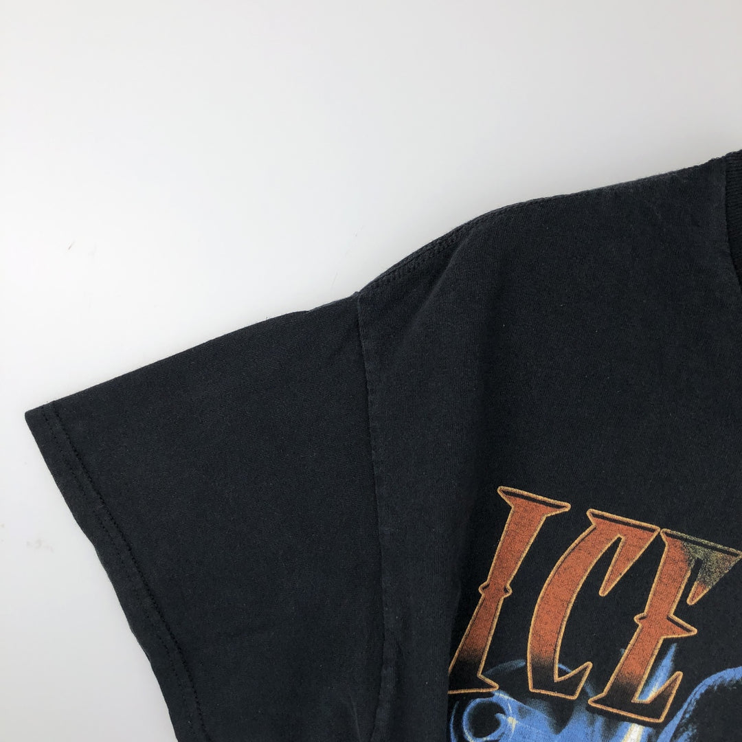 ICE CUBE Rap T-shirt, Men's L size cotton black type Vintage Second Hand