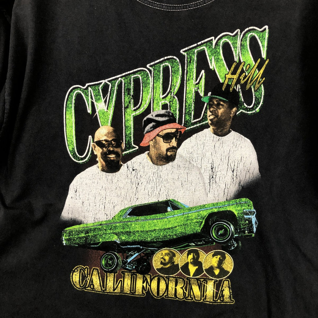 CYPRESS HILL rap t-shirt, men's size M (approx.) cotton black type Vintage Second Hand
