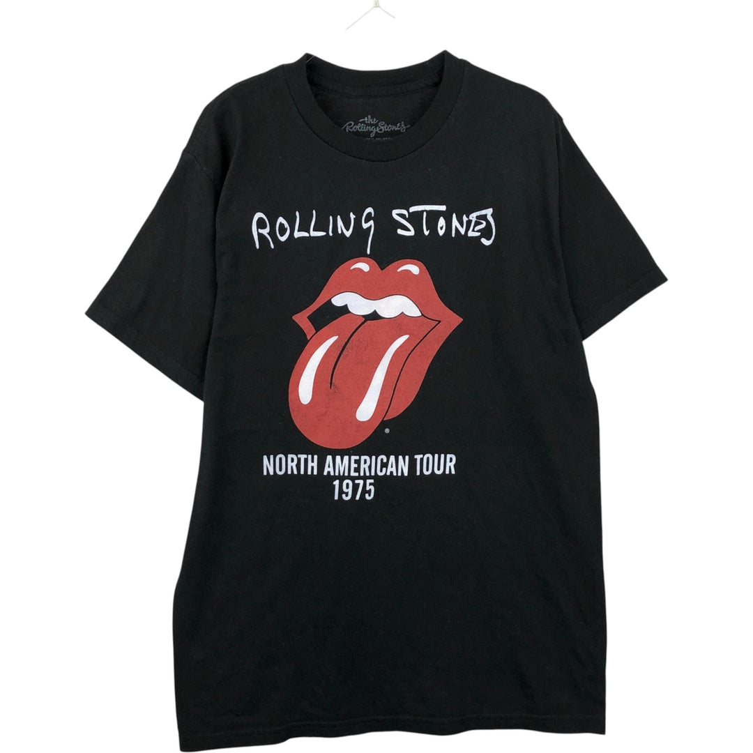 The Rolling Stones Band T-shirt, Men's M size cotton black type Vintage Second Hand
