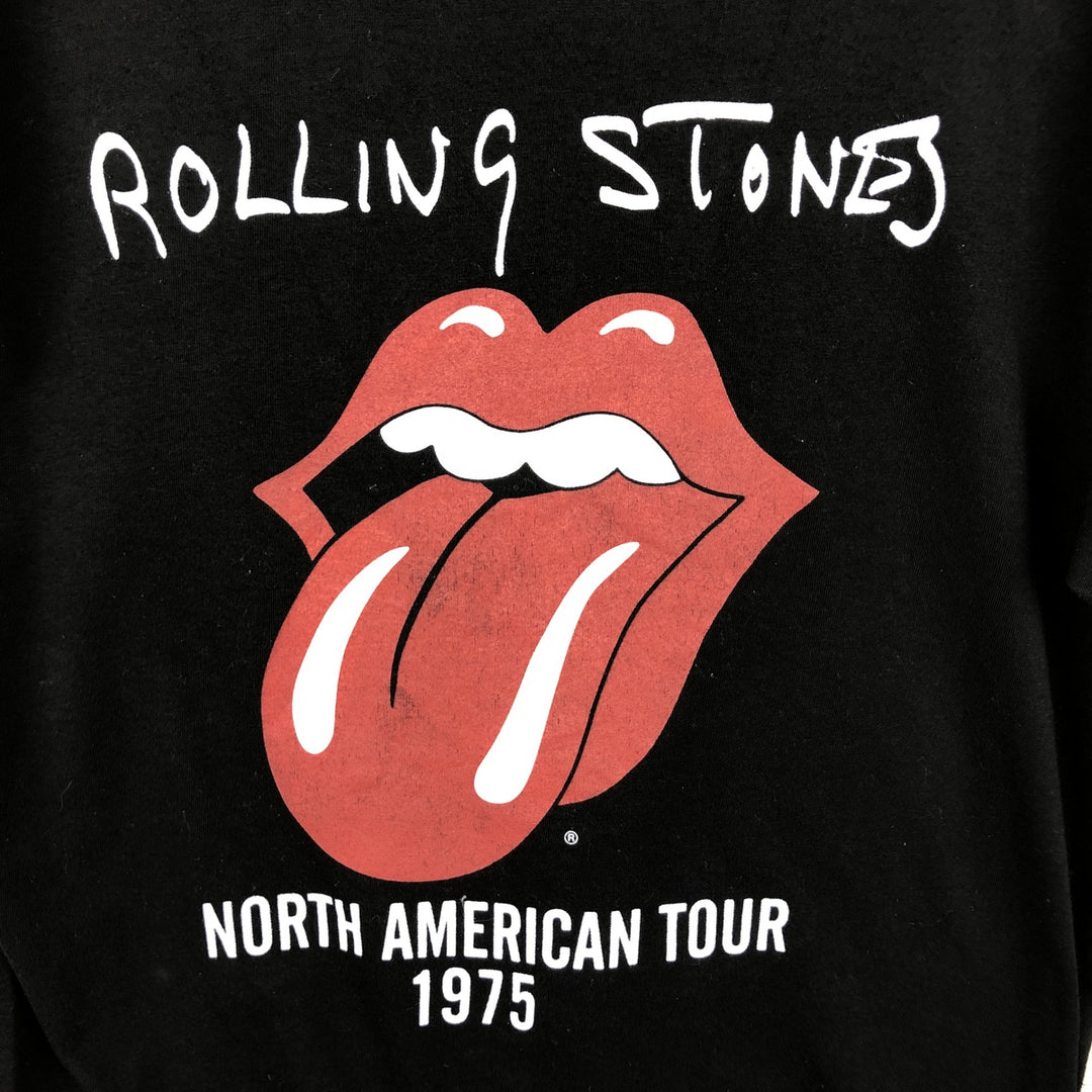 The Rolling Stones Band T-shirt, Men's M size cotton black type Vintage Second Hand