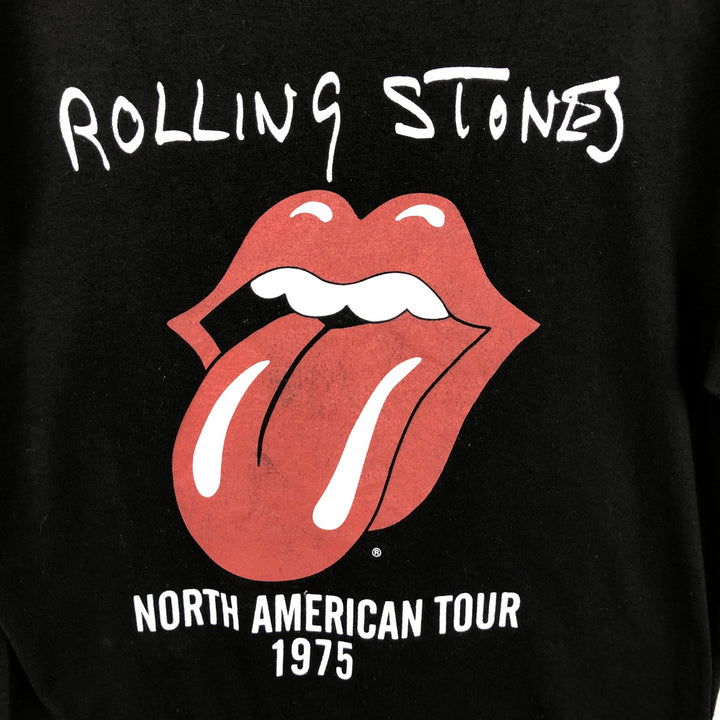 The Rolling Stones Band T-shirt, Men's M size cotton black type Vintage Second Hand