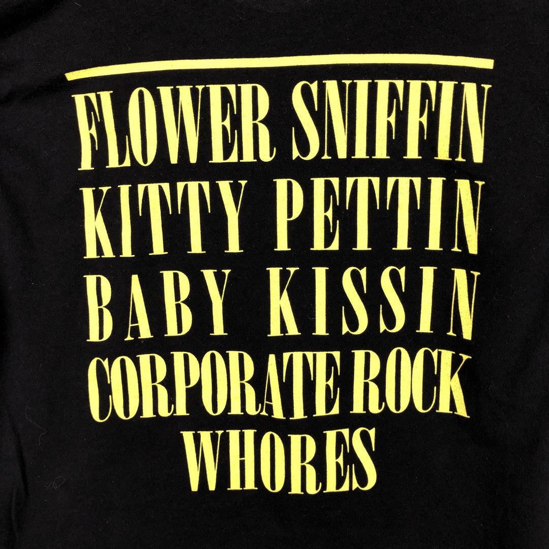 NIRVANA band t-shirt, made in the UK, men's size L equivalent, double-sided print. cotton black type Vintage Second Hand