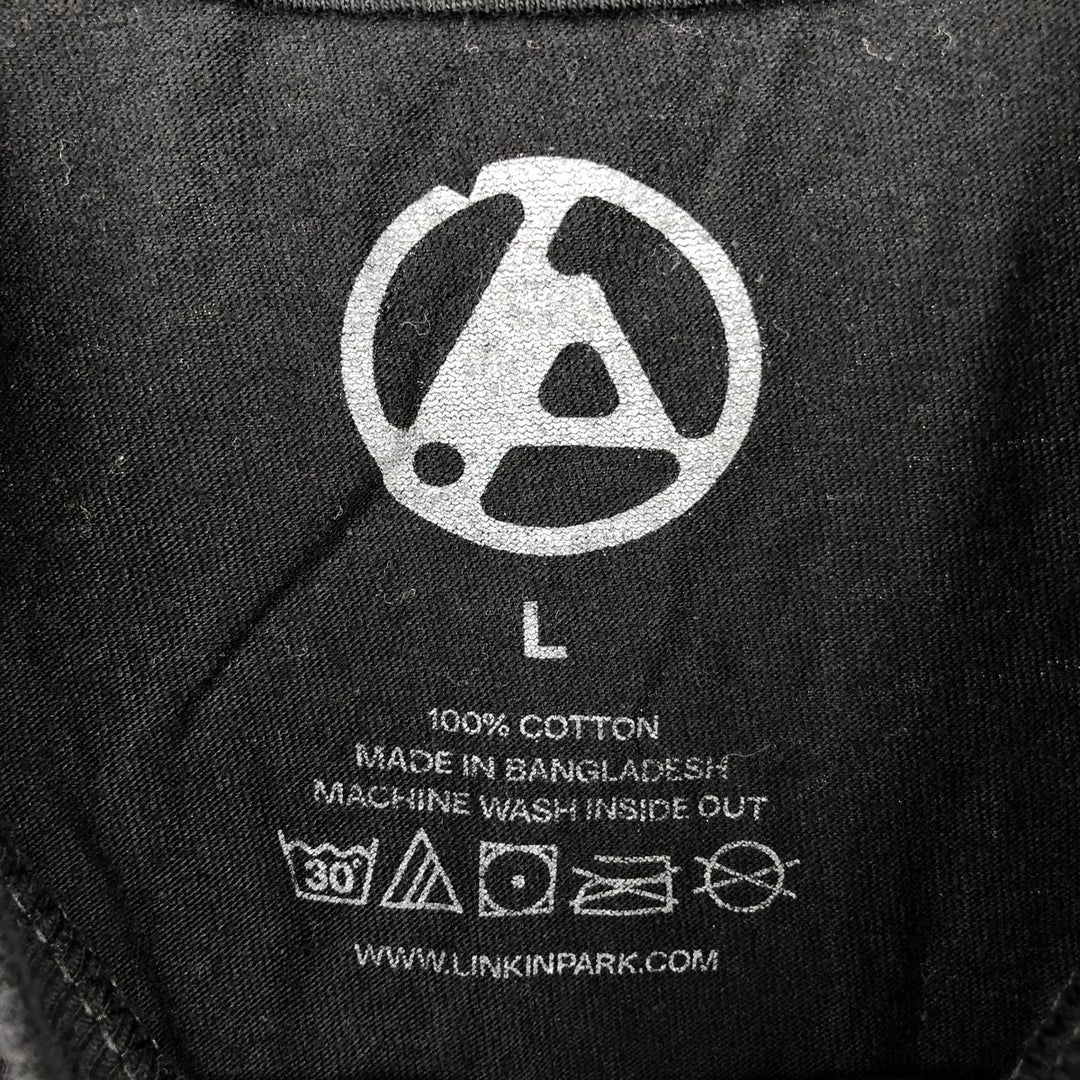 LINKIN PARK Band T-Shirt, Men's Size L cotton black type Vintage Second Hand
