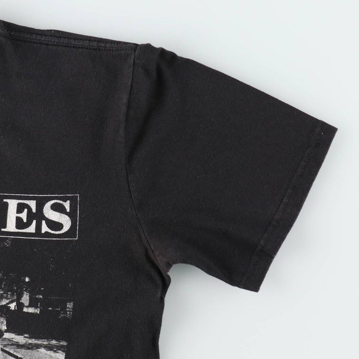THE BEATLES Band T-shirt, Band T, Men's S size cotton black type Vintage Second Hand