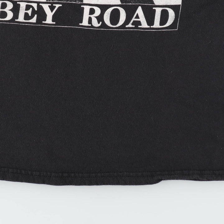 THE BEATLES Band T-shirt, Band T, Men's S size cotton black type Vintage Second Hand