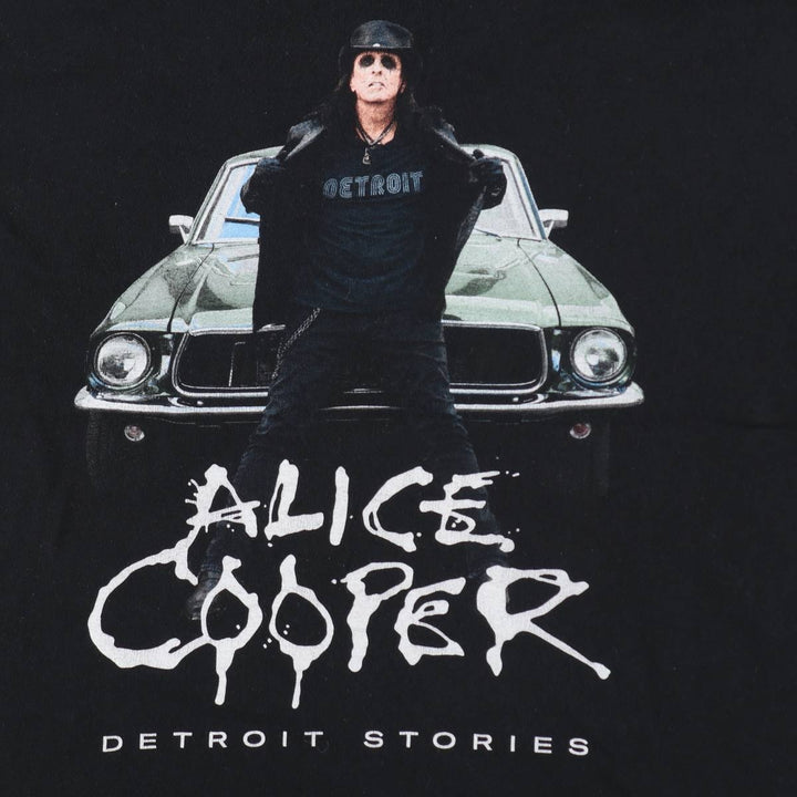 Gildan Alice Cooper Band T-shirt, Men's XL equivalent. cotton black type Vintage Second Hand