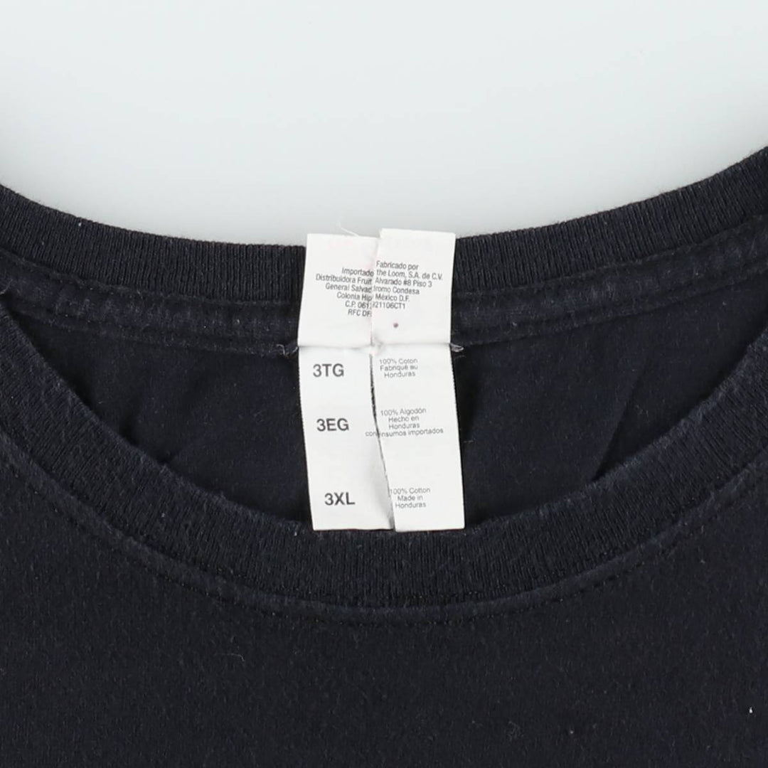 Big Size Fruit of the Loom Slipknot Band T-Shirt (Men's XXXL equivalent) cotton black type Vintage Second Hand