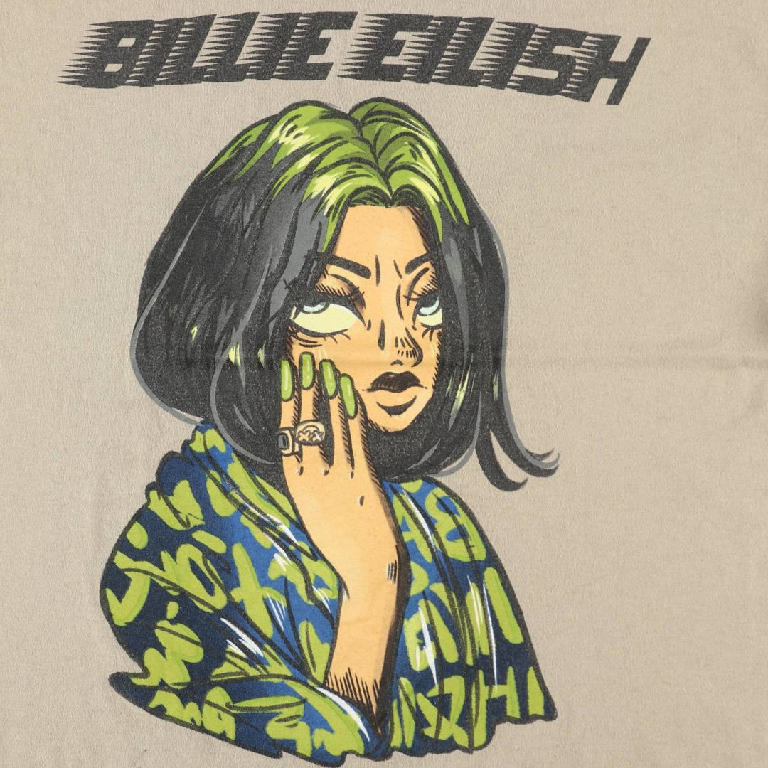 BILLIE EILISH Billie Eilish Band T-Shirt, Men's XL unclear Beige type Vintage Second Hand