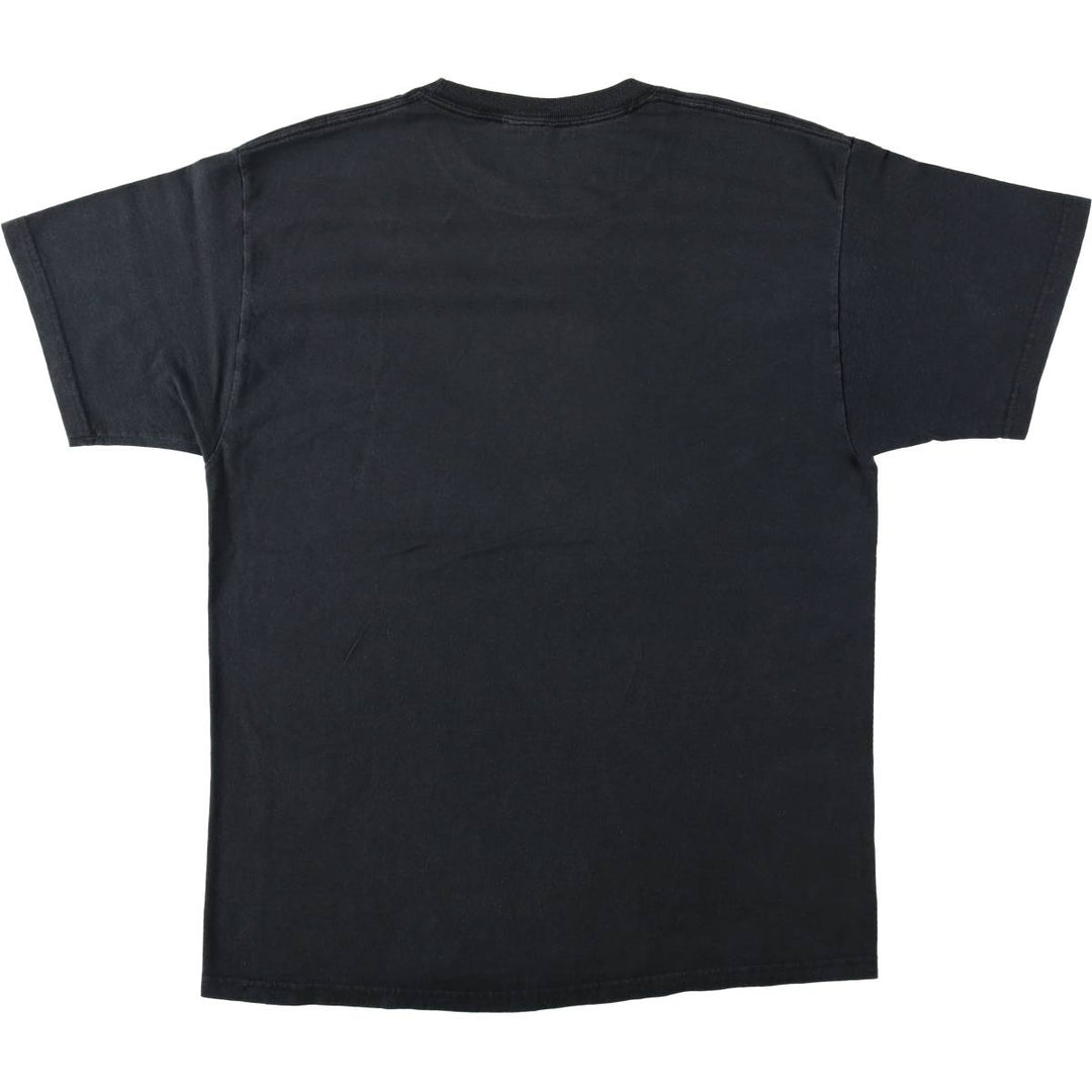 THE BEATLES Band T-shirt, Men's L size cotton black type Vintage Second Hand