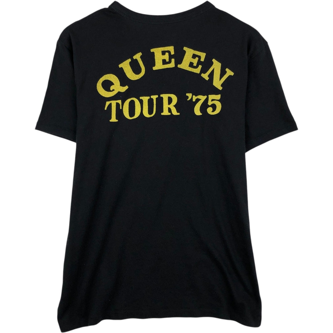 QUEEN band t-shirt, made in USA, men's size L equivalent. cotton black type Vintage Second Hand