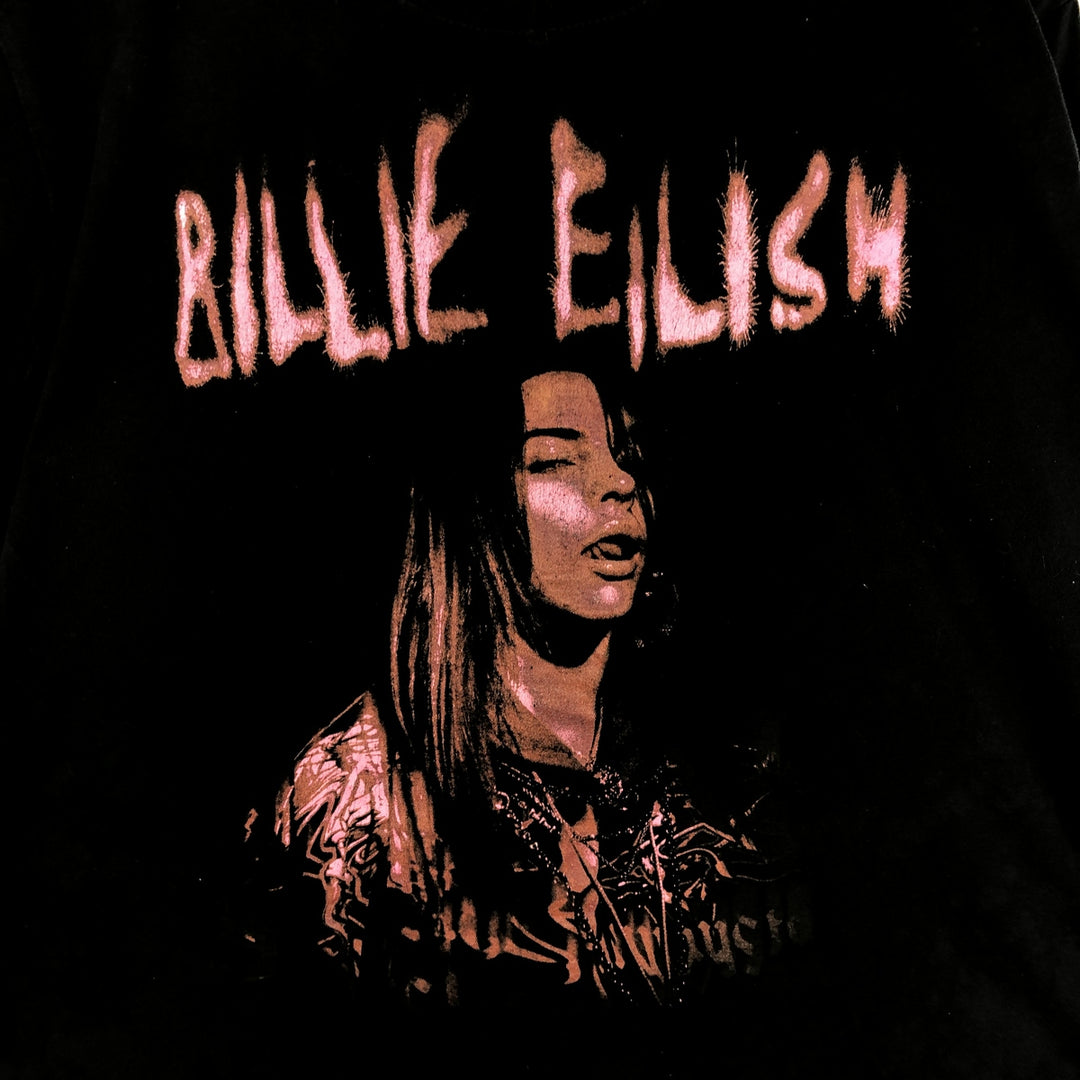 BILLIE EILISH Billie Eilish Band T-Shirt, Men's XL unclear black type Vintage Second Hand