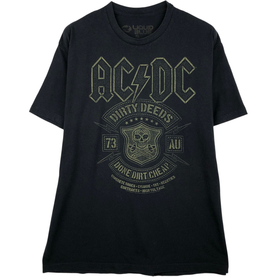 LIQUID BLUE AC cotton black type Vintage Second Hand