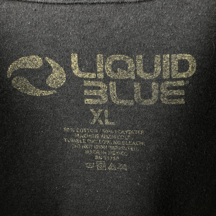 LIQUID BLUE AC cotton black type Vintage Second Hand