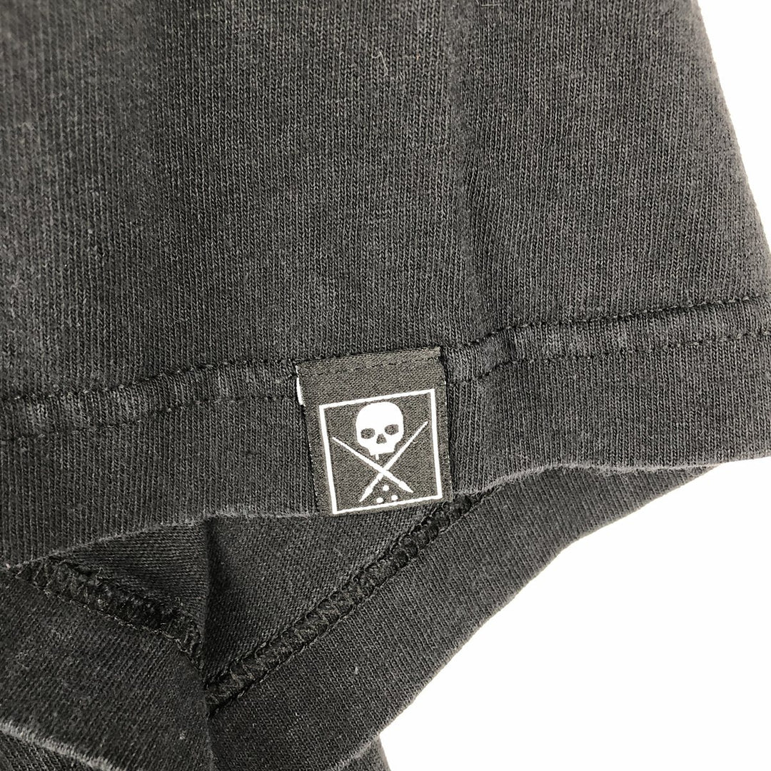 SUBLIME Skull Pattern Band T-Shirt (Men's XL equivalent) cotton black type Vintage Second Hand
