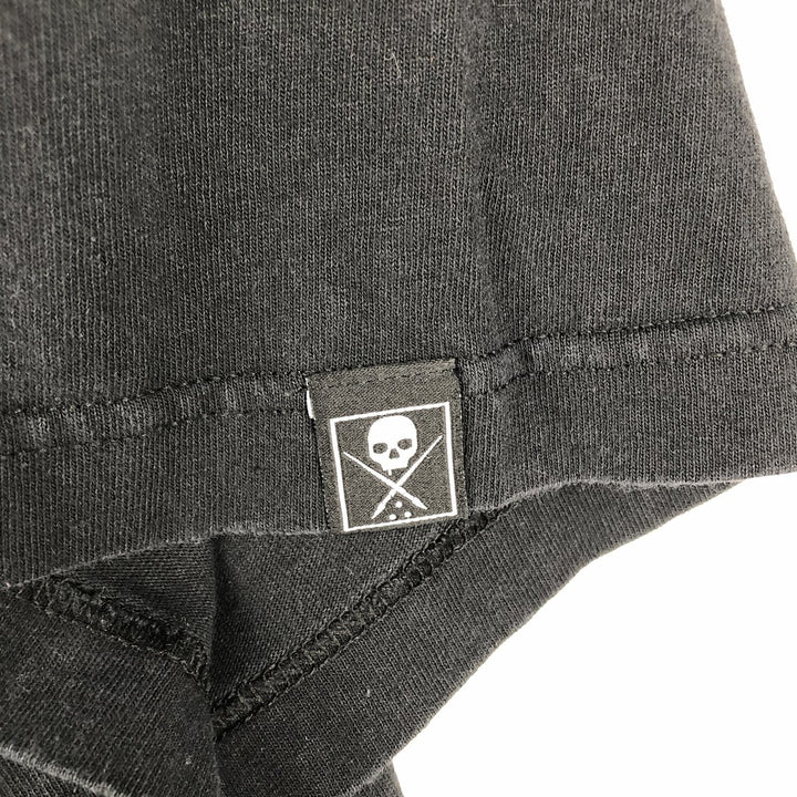 SUBLIME Skull Pattern Band T-Shirt (Men's XL equivalent) cotton black type Vintage Second Hand