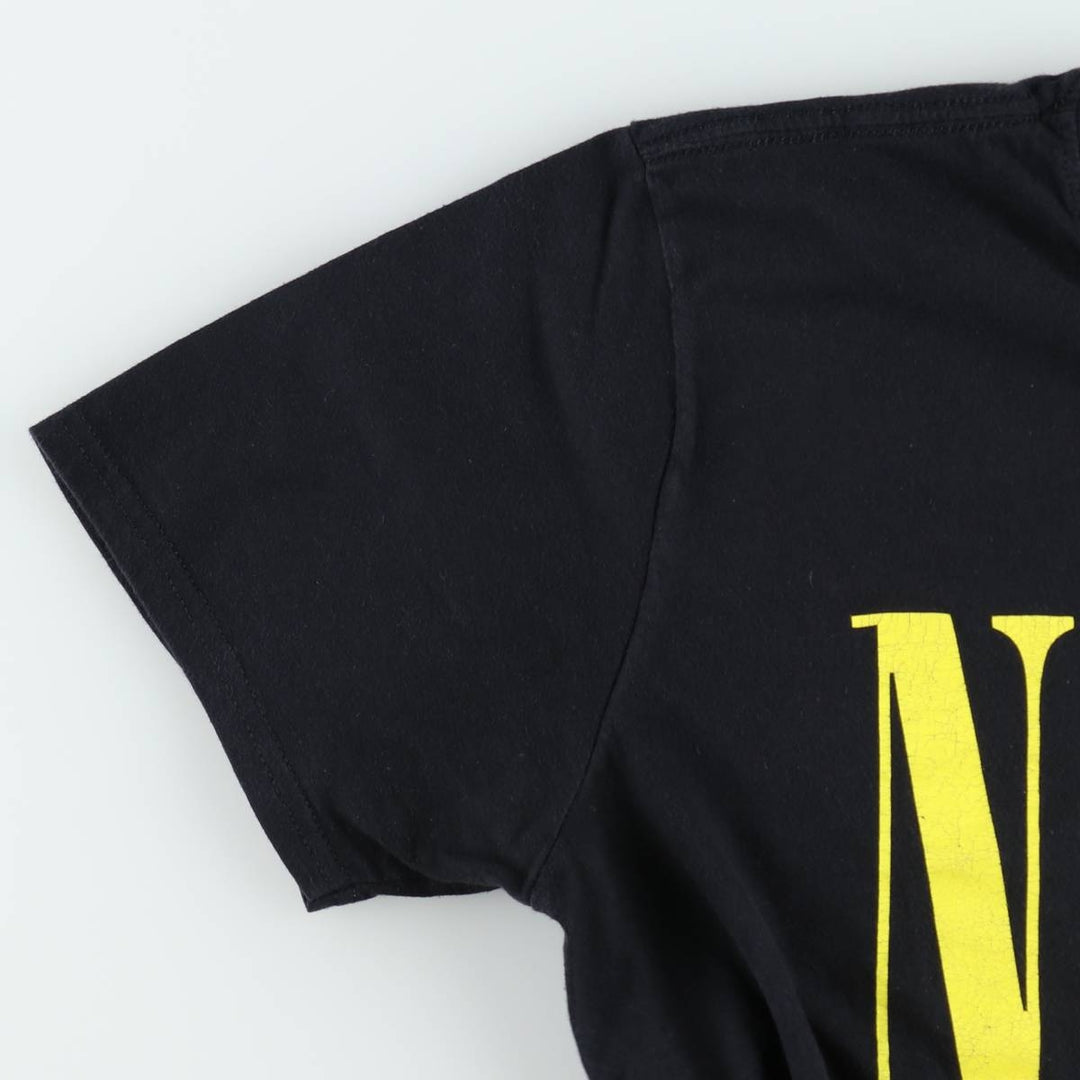 NIRVANA Nirvana Band T-shirt, Band T, Men's L size cotton black type Vintage Second Hand