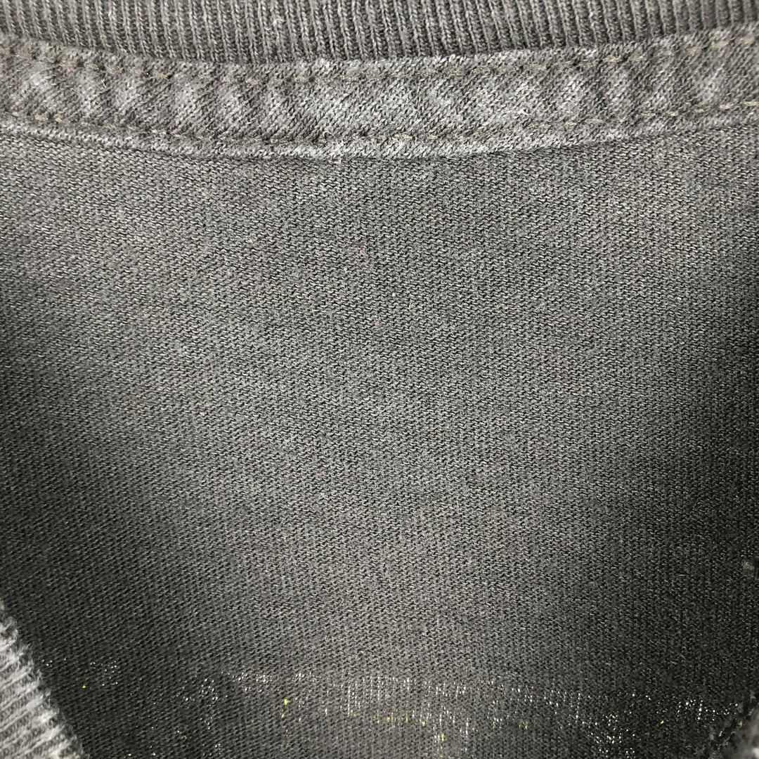 SANTANA Leopard Pattern Band T-Shirt (Men's XL equivalent) unclear black type Vintage Second Hand