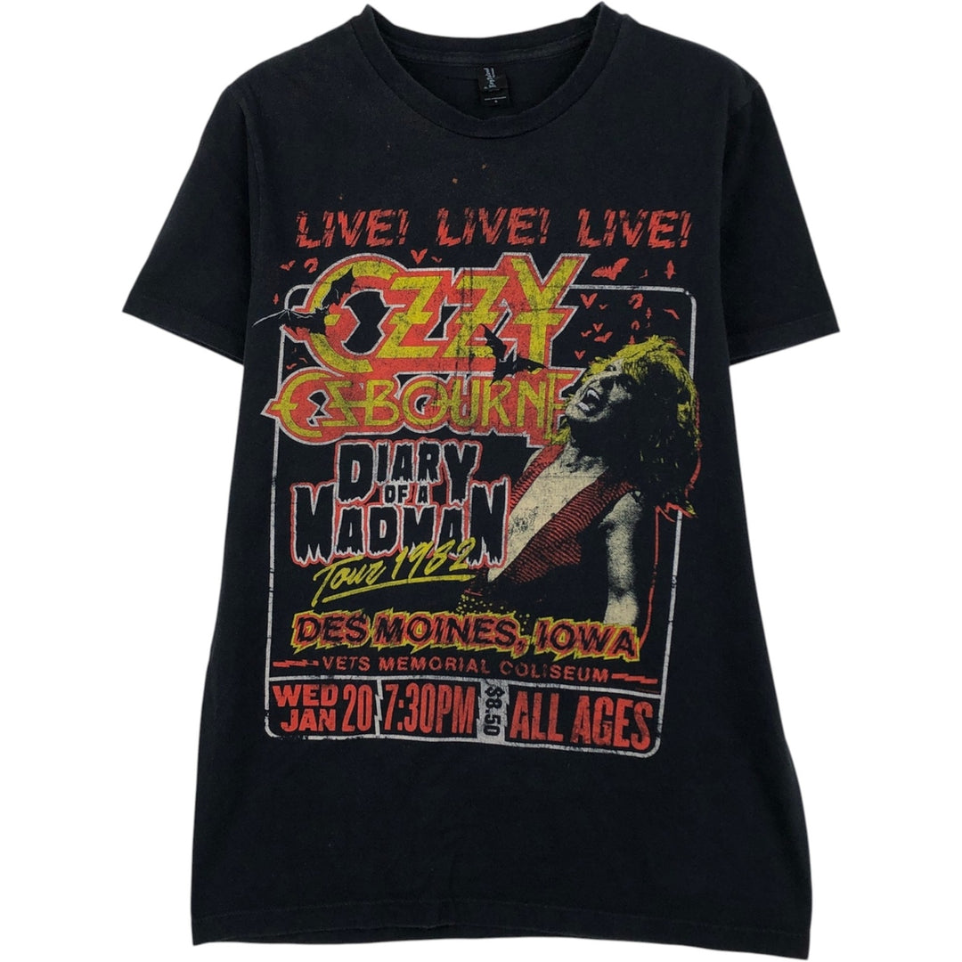 BAY ISLAND Ozzy Osbourne Band T-shirt (Men's Size S) cotton black type Vintage Second Hand