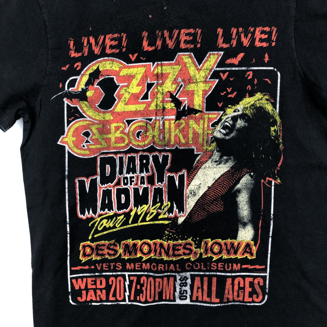 BAY ISLAND Ozzy Osbourne Band T-shirt (Men's Size S) cotton black type Vintage Second Hand