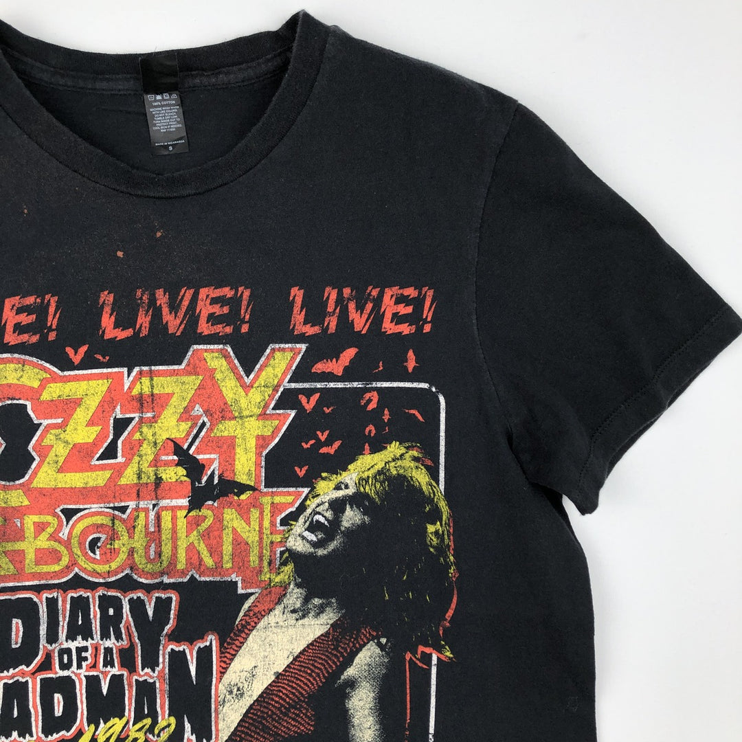 BAY ISLAND Ozzy Osbourne Band T-shirt (Men's Size S) cotton black type Vintage Second Hand