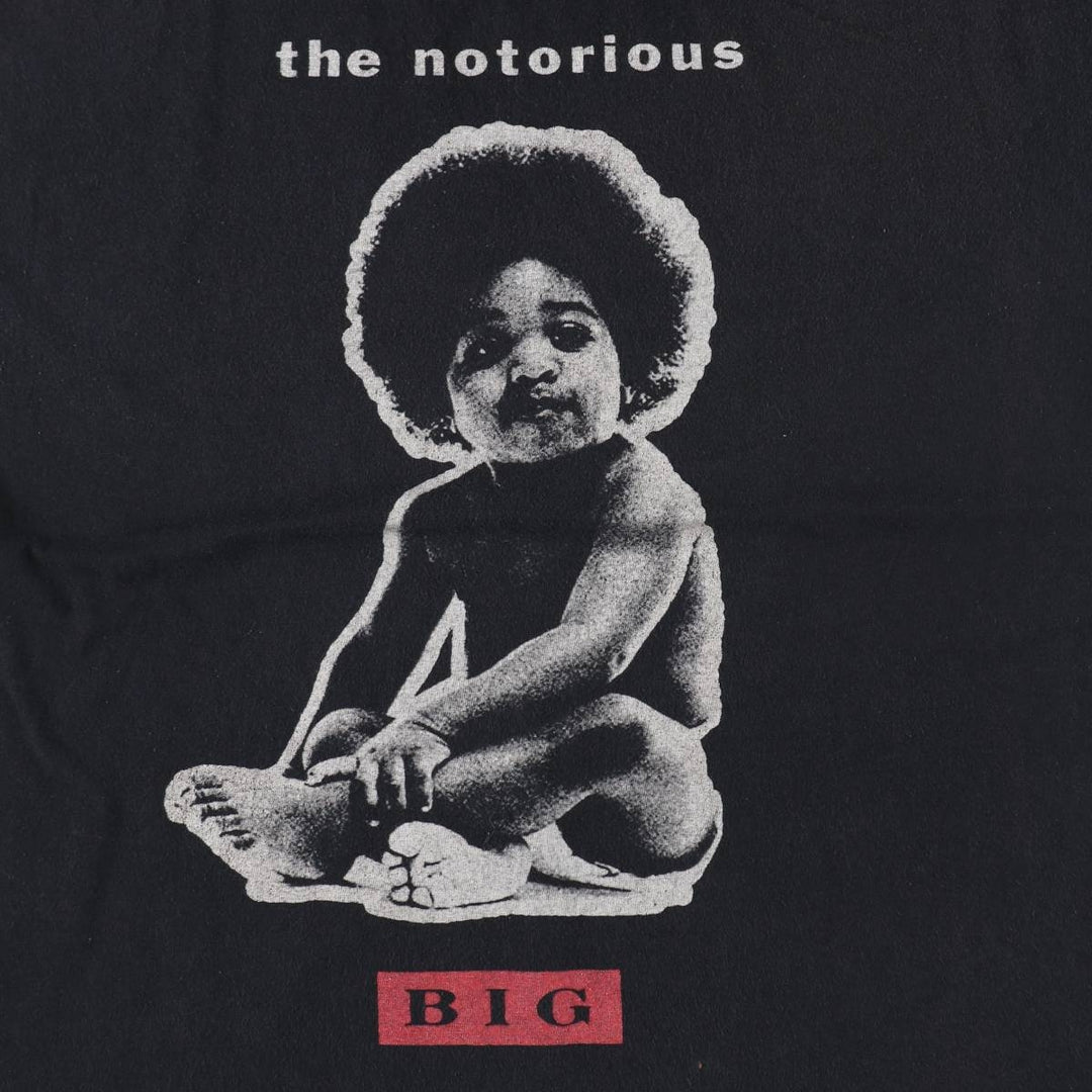 THE NOTORIUS BIG Rap T-shirt, Men's Size M cotton black type Vintage Second Hand