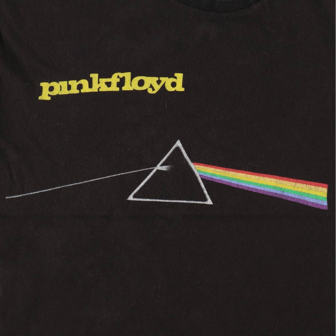 PINK FLOYD Pink Floyd Band T-shirt Band T Men's XL size cotton black type Vintage Second Hand