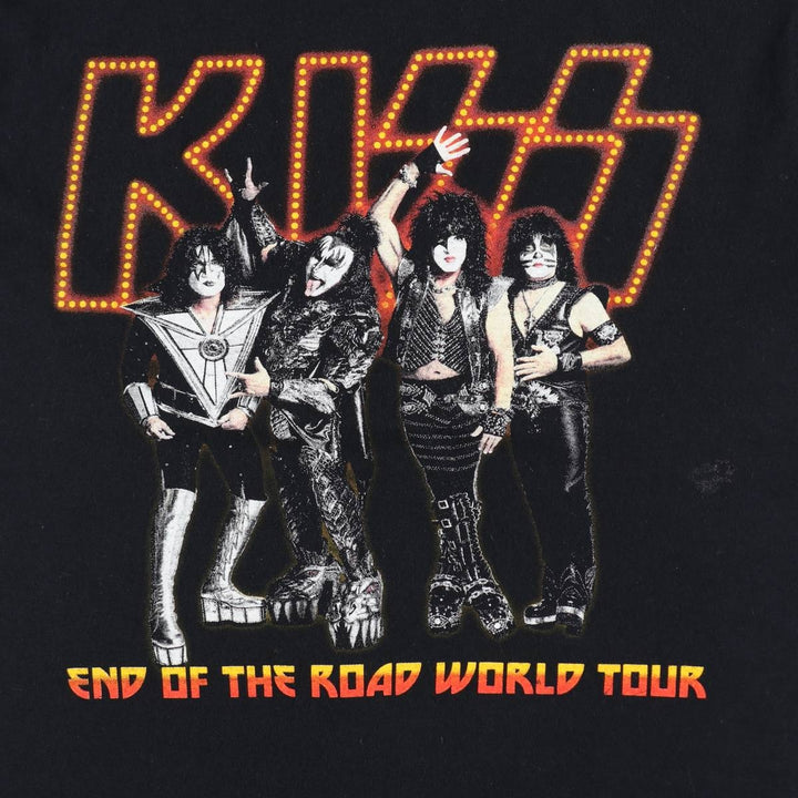 Gildan KISS band T-shirt, men's size M cotton black type Vintage Second Hand