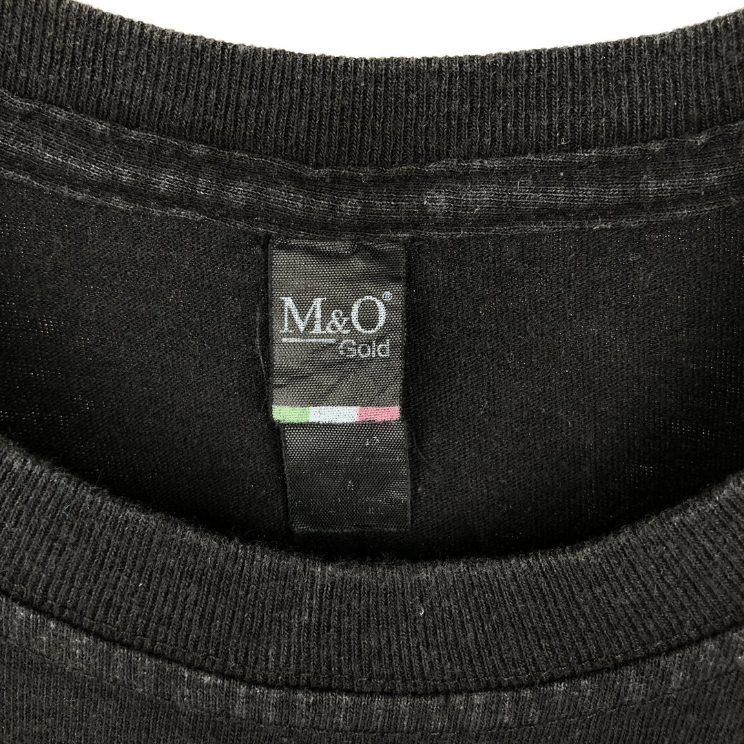 M&O Gold SLAYER Goat Skull Print Band T-Shirt (Men's Size M) unclear black type Vintage Second Hand