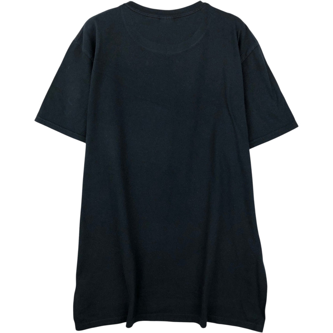Gildan Foo Fighters Skull Pattern Band T-Shirt (Men's Size L) cotton black type Vintage Second Hand